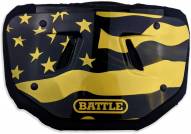 Battle American Flag 2.0 Chrome Adult Football Back Plate - Gold