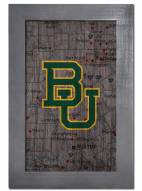 Baylor Bears 11" x 19" City Map Framed Sign