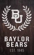 Baylor Bears 11" x 19" Laurel Wreath Sign