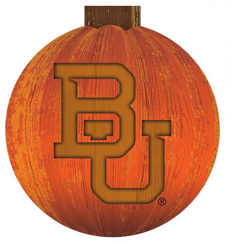 Baylor Bears 12&quot; Halloween Pumpkin Sign