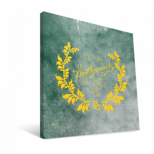 Baylor Bears 12&quot; x 12&quot; Favorite Thing Canvas Print