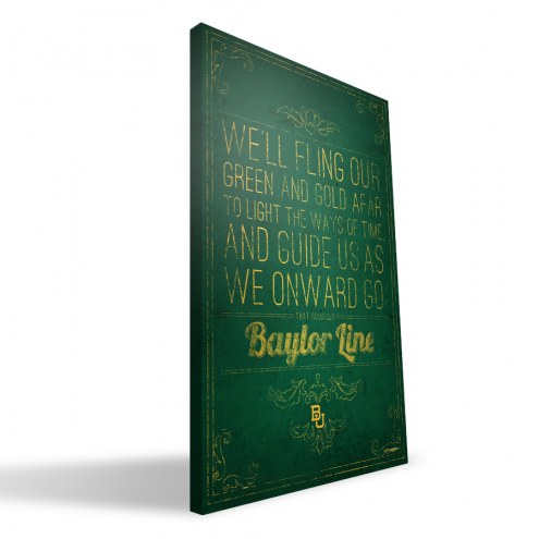 Baylor Bears 16&quot; x 24&quot; Song Canvas Print