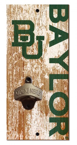 Baylor Bears 6&quot; x 12&quot; Distressed Bottle Opener