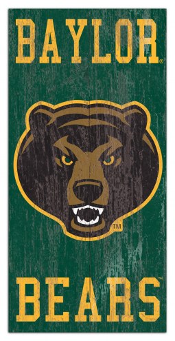 Baylor Bears 6&quot; x 12&quot; Heritage Logo Sign