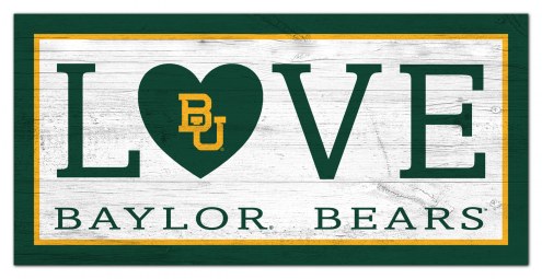 Baylor Bears 6&quot; x 12&quot; Love Sign
