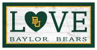 Baylor Bears 6" x 12" Love Sign