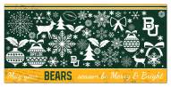 Baylor Bears 6" x 12" Merry & Bright Sign