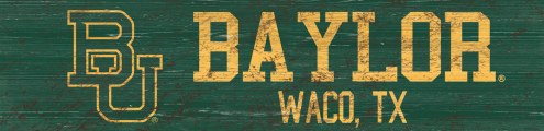 Baylor Bears 6&quot; x 24&quot; Team Name Sign