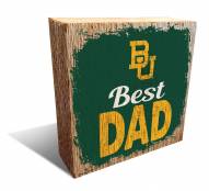 Baylor Bears Best Dad 6" x 6" Block