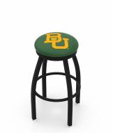 Baylor Bears Black Swivel Bar Stool with Accent Ring