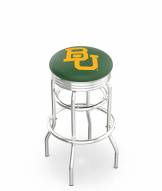 Baylor Bears Double Ring Swivel Barstool with Ribbed Accent Ring