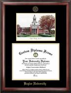 Baylor Bears Gold Embossed Diploma Frame with Campus Images Lithograph