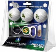 Baylor Bears Golf Ball Gift Pack with Key Chain