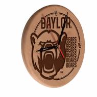Baylor Bears Laser Engraved Wood Clock