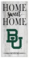 Baylor Bears Home Sweet Home Whitewashed 6" x 12" Sign