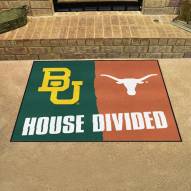 Baylor Bears/Texas Longhorns House Divided Mat