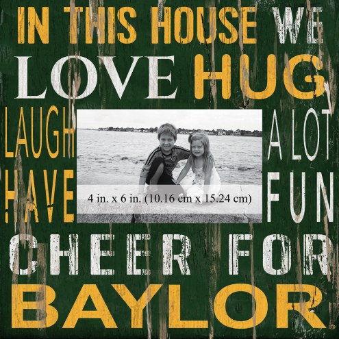 Baylor Bears In This House 10&quot; x 10&quot; Picture Frame