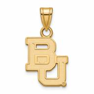 Baylor Bears NCAA Sterling Silver Gold Plated Small Pendant