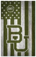 Baylor Bears OHT Military Green Flag 11" x 19" Sign