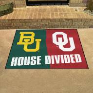Baylor Bears/Oklahoma Sooners House Divided Mat