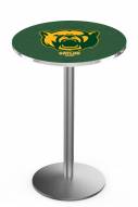 Baylor Bears Stainless Steel Bar Table with Round Base