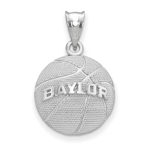 Baylor Bears Sterling Silver Basketball Pendant