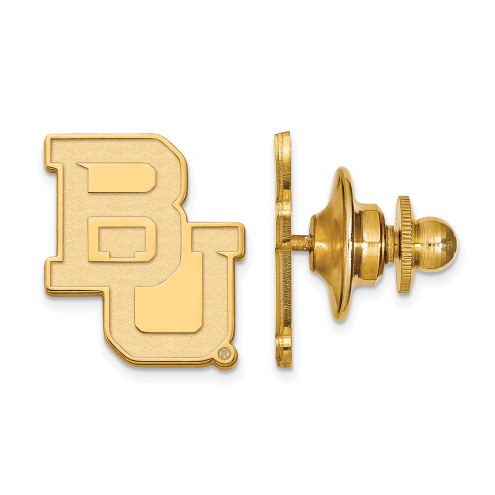 Baylor Bears Sterling Silver Gold Plated Lapel Pin