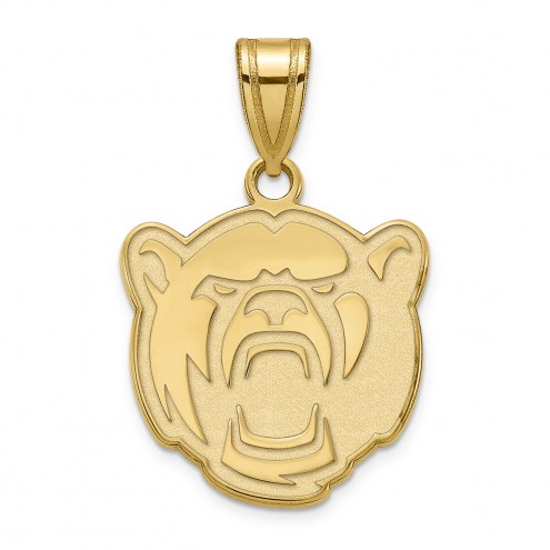 Baylor Bears Sterling Silver Gold Plated Medium Pendant