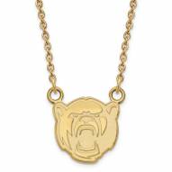 Baylor Bears Sterling Silver Gold Plated Small Pendant Necklace