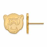 Baylor Bears Sterling Silver Gold Plated Small Post Earrings