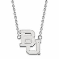 Baylor Bears Sterling Silver Large Pendant Necklace