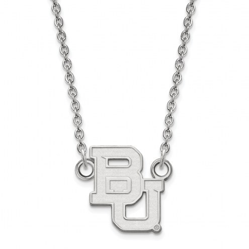 Baylor Bears Sterling Silver Small Pendant Necklace