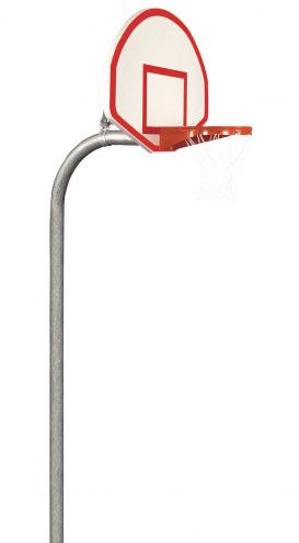 Bison 4 1/2&quot; Heavy Duty Steel Fan Playground Basketball System
