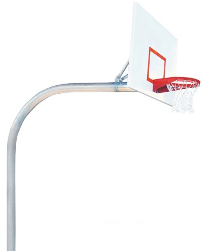 Bison 5 9/16&quot; x 8' Mega Duty 42&quot; x 72&quot; Steel Playground Rectangular Basketball Hoop