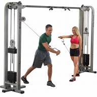 Body Solid Pro Clubline Cable Crossover Machine - 2x 165 lb Stacks