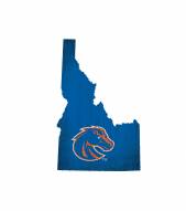 Boise State Broncos 12" Team Color Logo State Sign