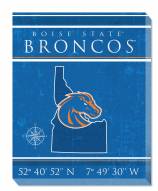 Boise State Broncos 16" x 20" Coordinates Canvas Print