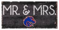 Boise State Broncos 6" x 12" Mr. & Mrs. Sign