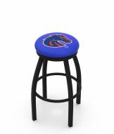 Boise State Broncos Black Swivel Bar Stool with Accent Ring