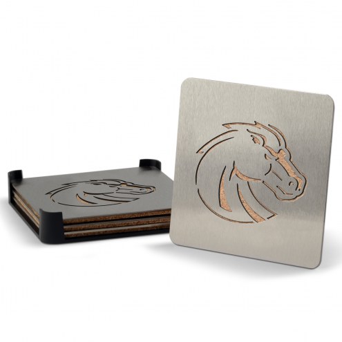 Boise State Broncos Boasters Stainless Steel Coasters - Set of 4