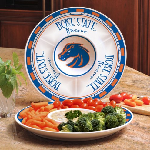 Boise State Broncos Ceramic Chip and Dip Serving Dish