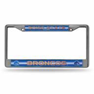 Boise State Broncos Chrome Glitter License Plate Frame