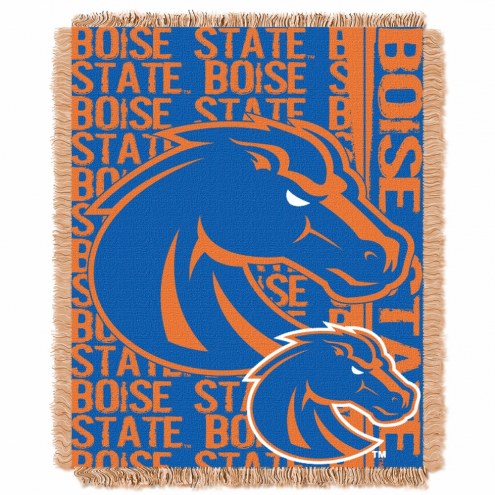 Boise State Broncos Double Play Woven Throw Blanket