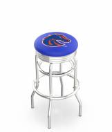 Boise State Broncos Double Ring Swivel Barstool with Ribbed Accent Ring