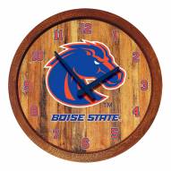 Boise State Broncos "Faux" Barrel Top Wall Clock