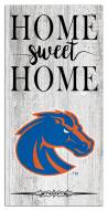 Boise State Broncos Home Sweet Home Whitewashed 6" x 12" Sign
