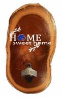Boise State Broncos Home Sweet Home Wood Slab Bottle Opener