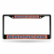 Boise State Broncos Laser Black License Plate Frame