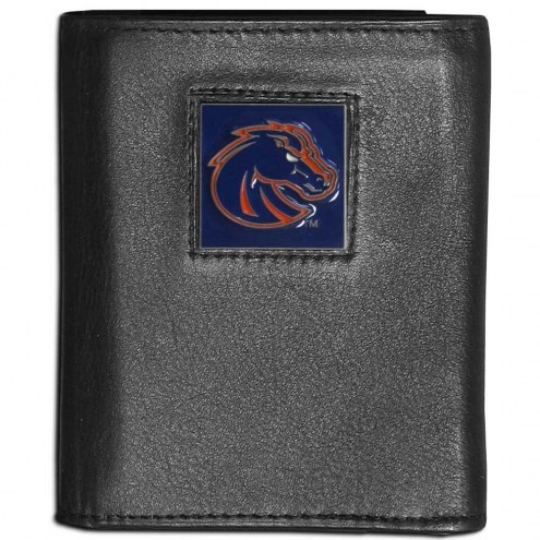 Boise State Broncos Leather Tri-fold Wallet