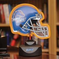 Boise State Broncos Neon Helmet Desk Lamp